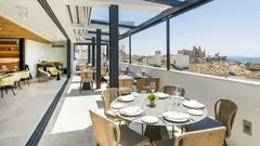 Imagen de la terraza del restaurante Cuit by Miquel Calent.