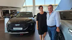 Maria Obrador, directora del Festival Cap Rocat y Lluis Pol, CEO de One Motor.