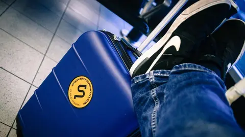 maleta, vuelo, aeropuerto