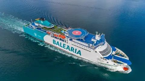 Uno de los barcos de Bale&agrave;ria.