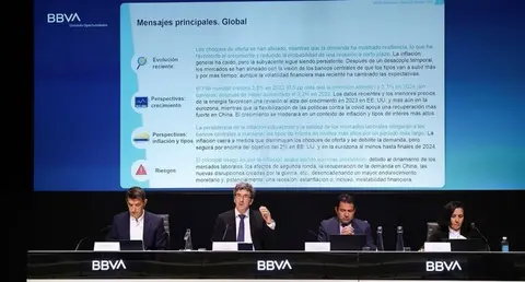  Presentaci&oacute;n del &uacute;ltimo informe &lsquo;Situaci&oacute;n Espa&ntilde;a&rsquo;, presentado este martes por Jorge Sicilia, director de BBVA Research y economista jefe de BBVA; Rafael Dom&eacute;nech, responsable de An&aacute;lisis Econ&oacute;mico; y Miguel Cardoso, economista jefe para Espa&ntilde;a. 