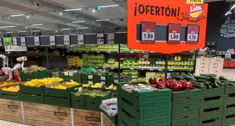  Carteles digitales de Lidl. 
