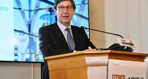  Jos&eacute; Ignacio Goirigolzarri durante su participaci&oacute;n en el &lsquo;XL Seminario APIE Santander&rsquo;. 
