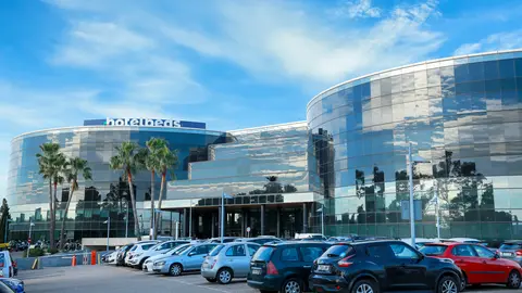 Fachada de la sede de Hotelbeds en Palma.