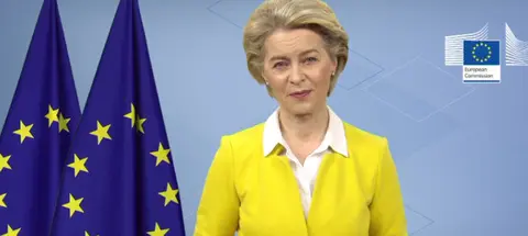  La presidenta de la Comisi&oacute;n Europea, Ursula von der Leyen. 