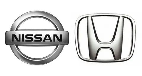  Logos de Nissan y de Honda. (Archivo) 