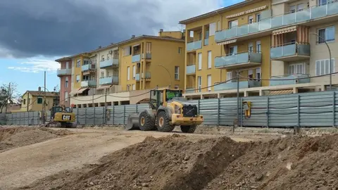 Primeros trabajos en la parcela de la promoción Vivantia de AEDAS Homes en Marratxí, Mallorca.