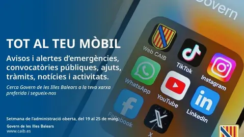 El Govern ampl&iacute;a su presencia digital con un nuevo canal oficial en TikTok y otro en LinkedIn