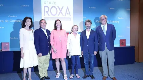 Imagen tomada durante el 75 Aniversario de Grupo Roxa, con la presencia de Jordi Rossell&oacute; Ram&oacute;n (segundo por la derecha). (Web de Grupo Roxa)