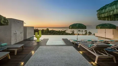 Imagen del rooftop del hotel El Lloren&ccedil; en Palma.