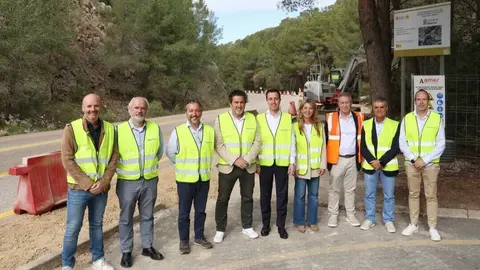 Obras del vial c&iacute;vico que comunicar&aacute; Peguera y Camp de Mar