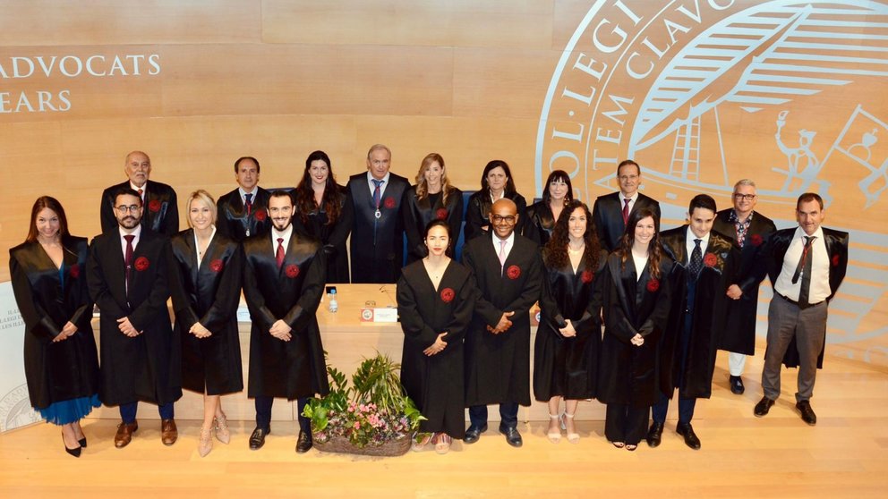 Junta directiva de la Agrupación de jóvenes abogados de Baleares.