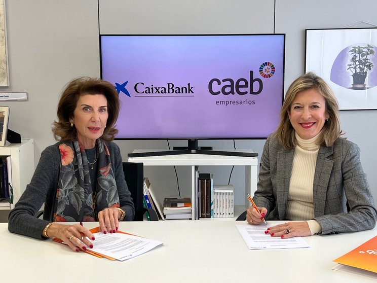 La Presidenta de CAEB, Carmen Planas  y la directora territorial de CaixaBank en Baleares han mostrado su satisfacción  por renovar esta alianza
