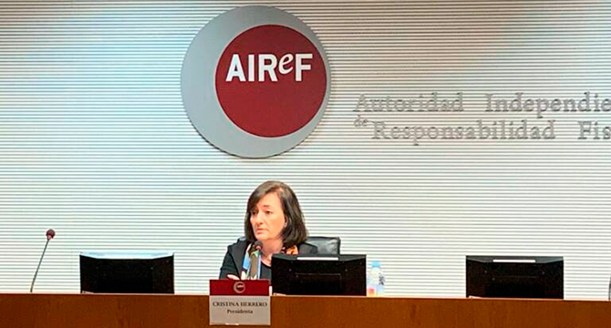  Cristina Herrero Sánchez, presidenta de la AIReF. (Archivo) 