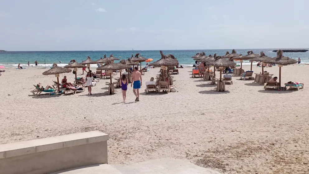 Imagen de una de las playas del municipio de Manacor.