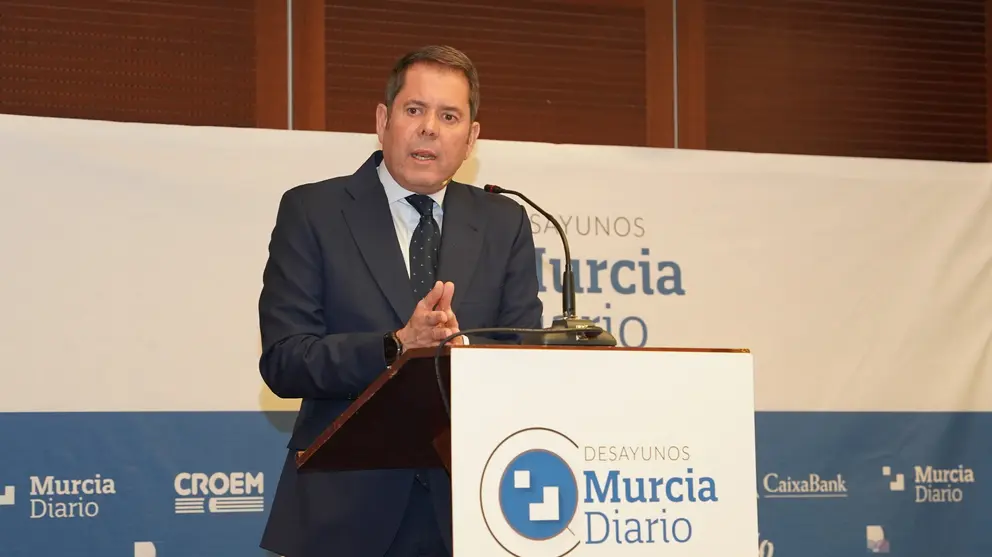  Imagen de archivo de Gerardo Cuerva en el Sexto Desayuno Murcia Diario. 