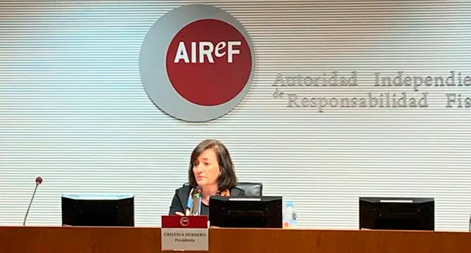  Cristina Herrero, presidenta de la AIReF. (Archivo) 