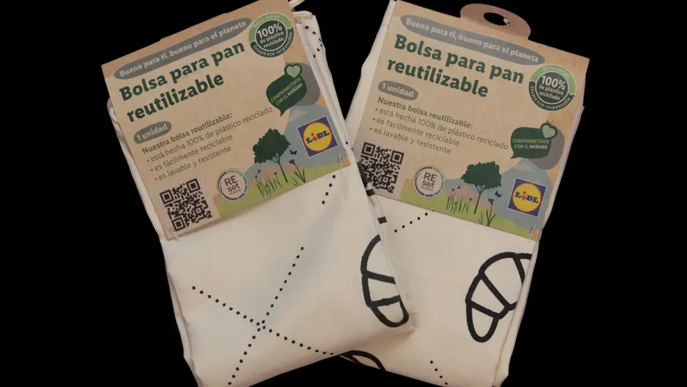 Imagen de la bolsa reutilizable de panader&iacute;a de Lidl.