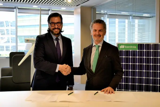  Asociaci&oacute;n Nacional de Servicios Funerarios (Panasef) e Iberdrola en la firman del convenio. 