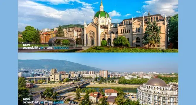 Imagen de OK Mobility sobre su expansi&oacute;n a Bosnia y Macedonia.
