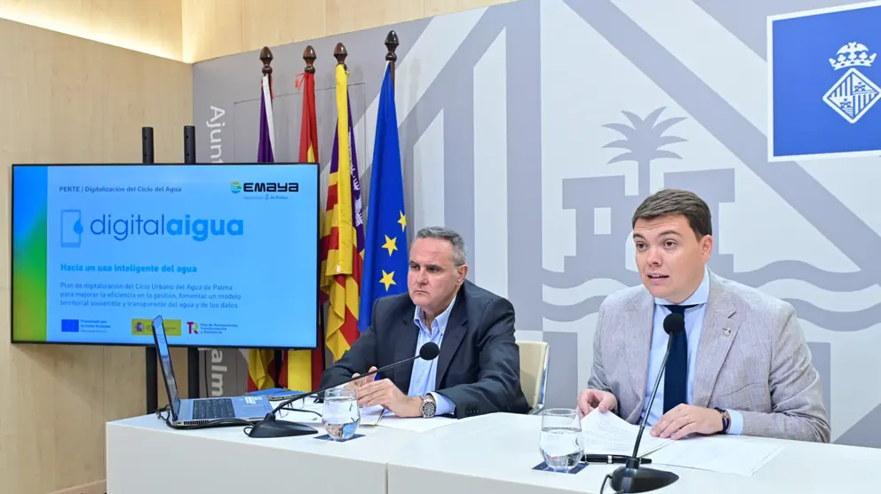 Imagen de la rueda de prensa de presentaci&oacute;n del proyecto &lsquo;Digital Aigua&rsquo;.