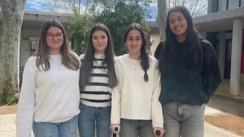 Imagen de las estudiantes del IES Josep Miquel Guardia que participar&aacute;n en la final.