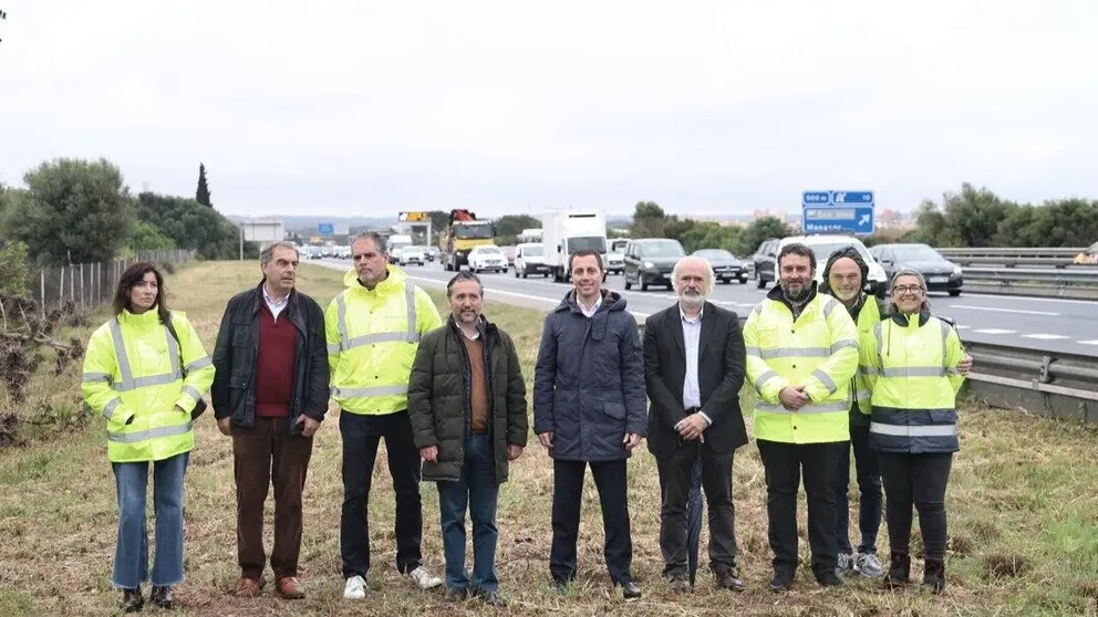 Inauguración del nuevo carril de la autopista de Llucmajor entre Son Oms y el aeropuerto