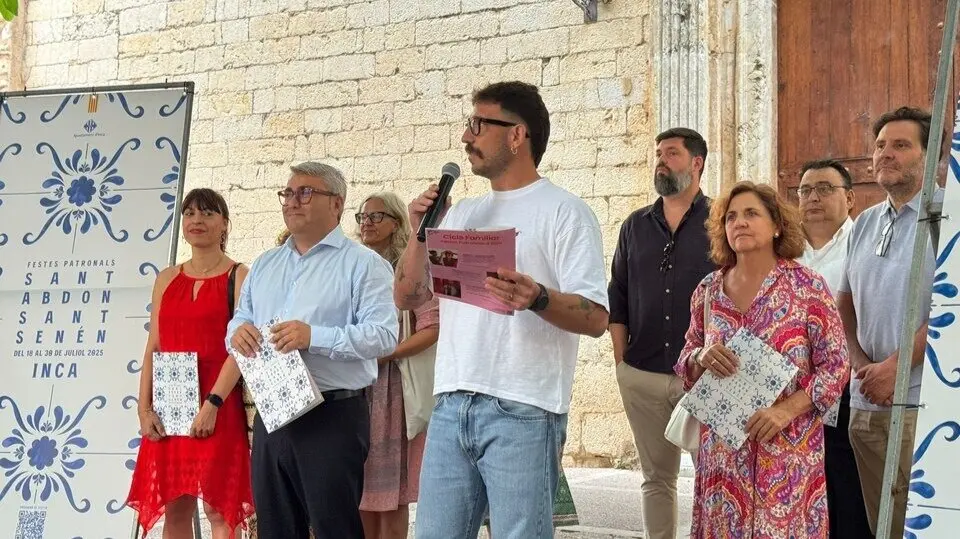 Imagen durante la presentaci&oacute;n de las fiestas. (Ayuntamiento de Inca)