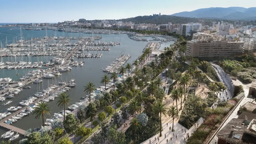 Imagen del Passeig Mar&iacute;tim. (Autoridad Portuaria de Baleares)