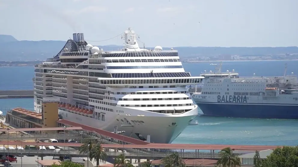 Crucero en el puerto de Palma. (Archivo)
