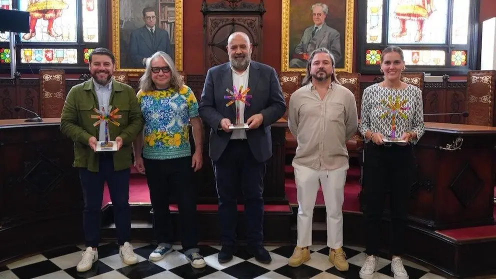 De izquierda a derecha: Javier Bonet, Lolo Garner, Jaime Mart&iacute;nez, &Aacute;lvaro Mart&iacute;nez y Lourdes Roca. (PATRONA)