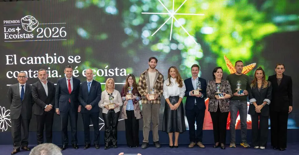 Galardonados en los Premios Los + Ecoistas 2026. (Pi&ntilde;ero)