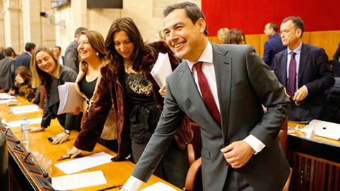 <p> El presidente de la Junta de Andaluc&iacute;a, Juanma Moreno (Archivo). </p>