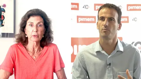 Carmen Planas y Jordi Mora, presidentes de CAEB y Pimem respectivamente.