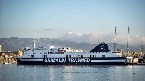 Uno de los barcos de la naviera Trasmed.