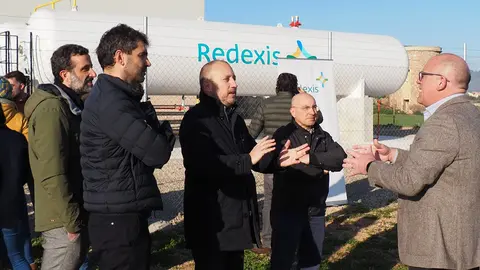 Instalaciones de Redexis en Sa Pobla, en un solar cedido por el Ayuntamiento.