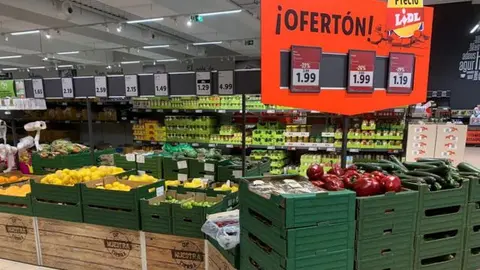 Carteles digitales de Lidl. 