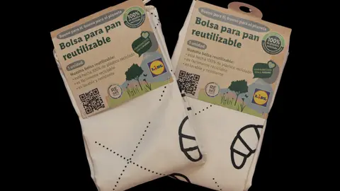 Imagen de la bolsa reutilizable de panader&iacute;a de Lidl.