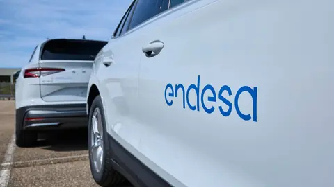 Imagen de la flota de veh&iacute;culos de Endesa.