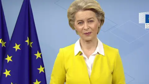  La presidenta de la Comisi&oacute;n Europea, Ursula von der Leyen. 