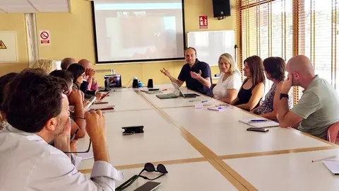 Imagen durante la celebraci&oacute;n de la reuni&oacute;n. (Consell de Mallorca)