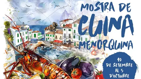 Cartel del evento. (Mostra de Cuina Menorquina)