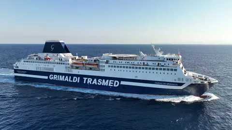 Buque de Trasmed. (Grupo Grimaldi)