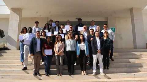 Algunos de los beneficiarios del programa. (C&aacute;mara de Comercio de Mallorca)