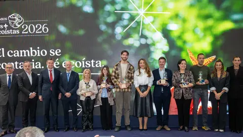 Galardonados en los Premios Los + Ecoistas 2026. (Pi&ntilde;ero)