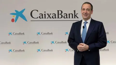Gonzalo Gort&aacute;zar durante la presentaci&oacute;n de Resultados anuales de CaixaBank. (CaixaBank)