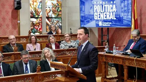 El presidente del Consell de Mallorca, Lloren&ccedil; Galm&eacute;s, en el Debate de Pol&iacute;tica General. (Govern de les Illes Balears)
