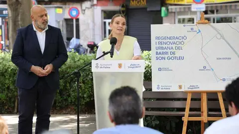 La presidenta del Govern de les Illes Balears, Margalida Prohens, y el alcalde de Palma, Jaime Mart&iacute;nez