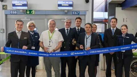 Imagen durante la inauguraci&oacute;n de la ruta. (Air Europa)