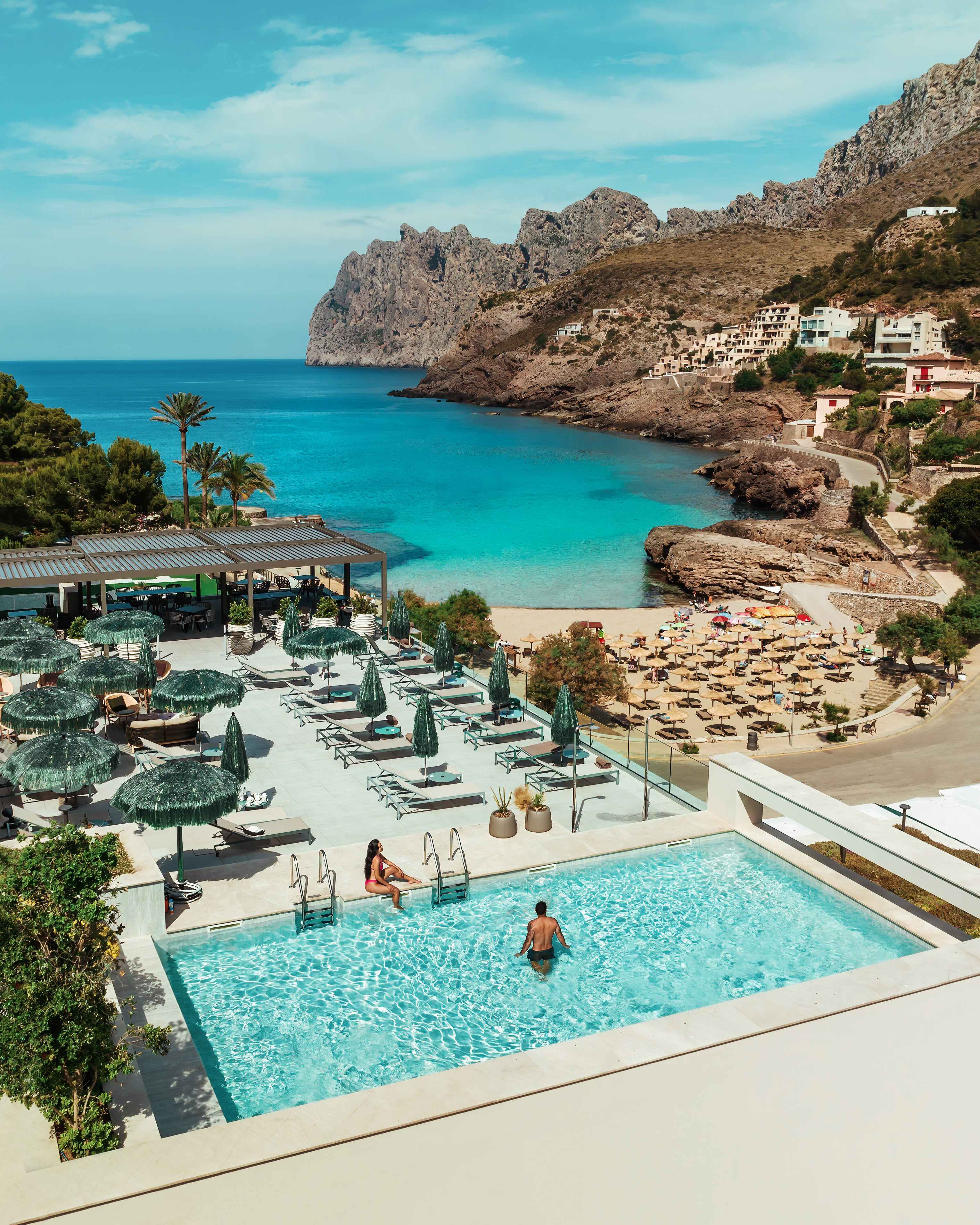 Vistas del Rooftop del hotel El Vicenç en Cala Sant Vicenç.